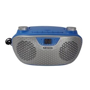 Jensen CD 485 BL Portable CD Player with AM FM Stereo Radio Blue